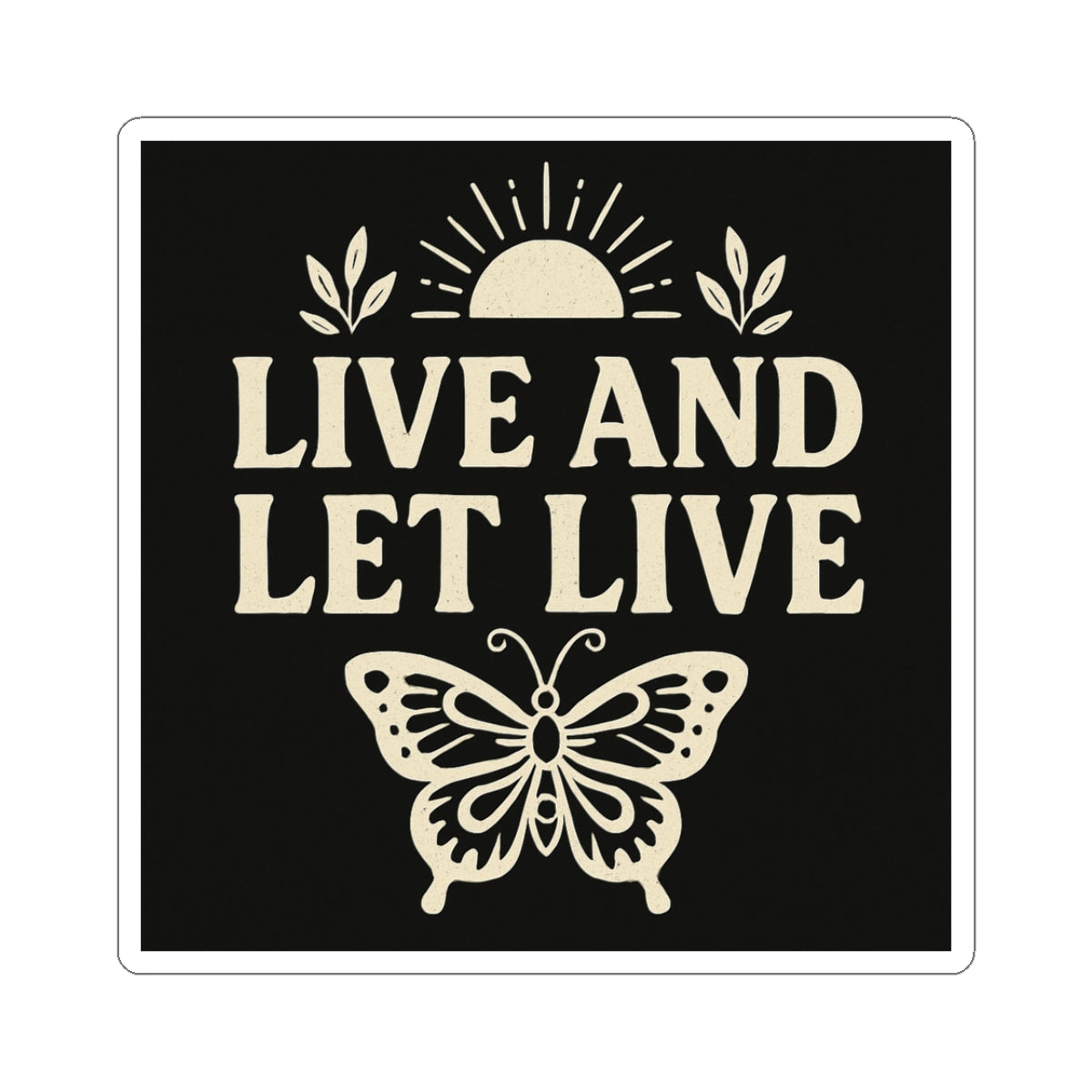 Butterfly & Sun Kiss-Cut Stickers - Positive Vibes, Journal Decor, Laptop Stickers, Gifts for Nature Lovers, Boho Aesthetic