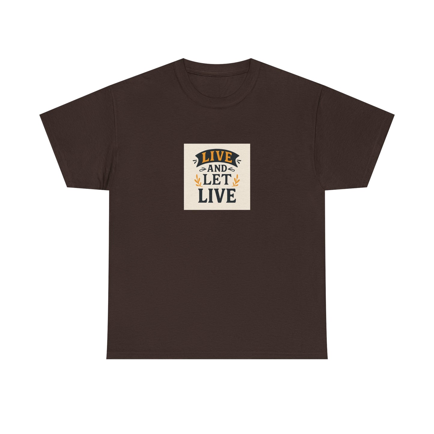 Live and Let Live Unisex Tee, Inspirational Quote T-Shirt, Motivational Cotton Shirt, Gift for Friends, Casual Wear, Everyday Style