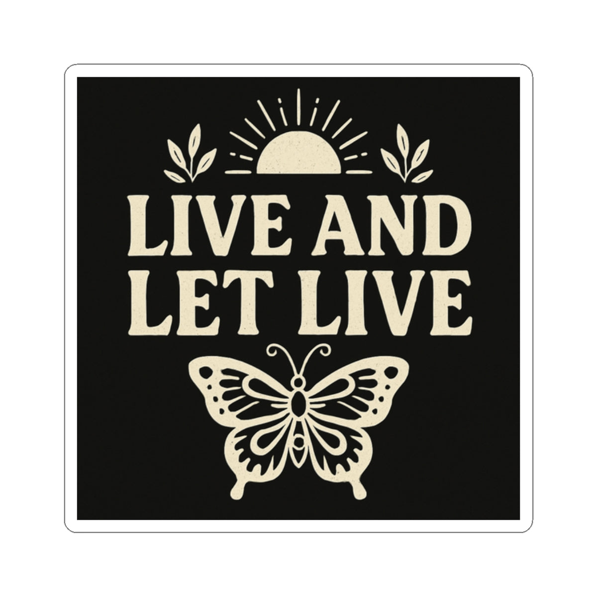 Butterfly & Sun Kiss-Cut Stickers - Positive Vibes, Journal Decor, Laptop Stickers, Gifts for Nature Lovers, Boho Aesthetic