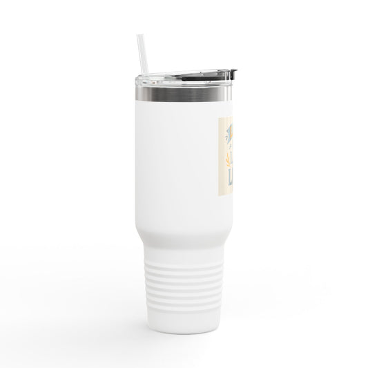 Live and Let Live Insulated Travel Mug - 40oz | Perfect for Travel, Home, Work, Gifts, Daily Hydration