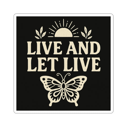 Butterfly & Sun Kiss-Cut Stickers - Positive Vibes, Journal Decor, Laptop Stickers, Gifts for Nature Lovers, Boho Aesthetic